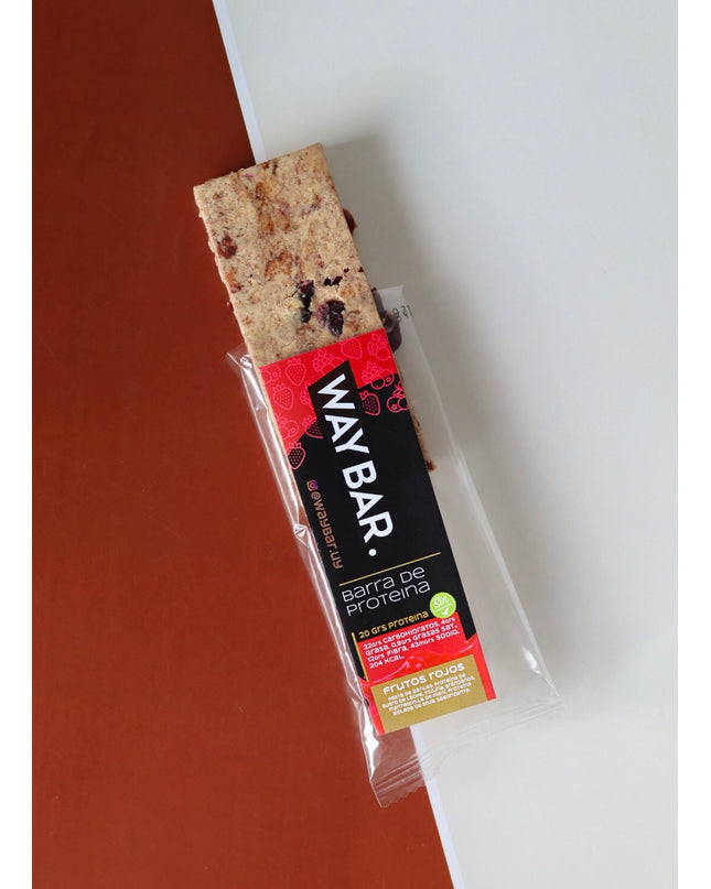 Barrita proteica de frutos rojos